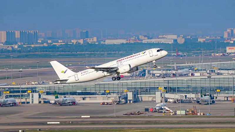 2022年5月14日，即將交付的首架C919大飛機(jī)首飛試驗(yàn)成功。